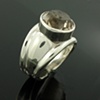 Ring Monte Cello medium with Smokey Quartz
