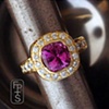 Ring 22K and pink sapphire