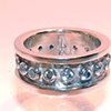 Ring engagement band diamond