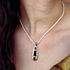 Pendant 14k Amethyst Peridot