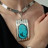 Pendant with Morenci Turquoise