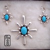 Pendant and earrings