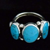 Ring 3 turq