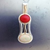 Pendant in Opal and Coral