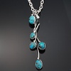 Pendant in Bisbee and sterling