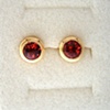 Earrings in sunstone