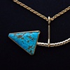 Pendant turq diamond