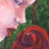 girl with rose