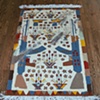 Ersari Turkoman with Poppies, and footprints