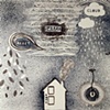 Heart, Wall, Cloud, Home, Here