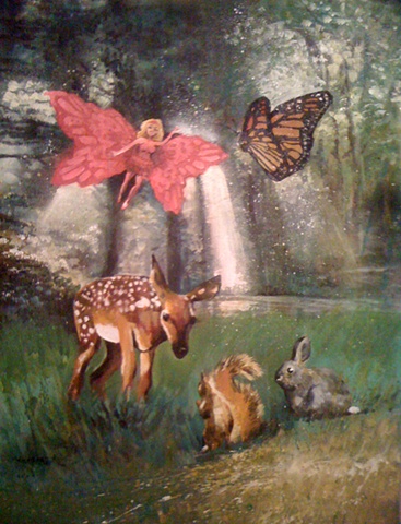 Fairy Princess Forest Animals Cute Lightbeams