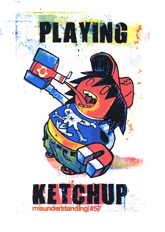 ketchup catsup catch up cartoon comic magnet heinz 57