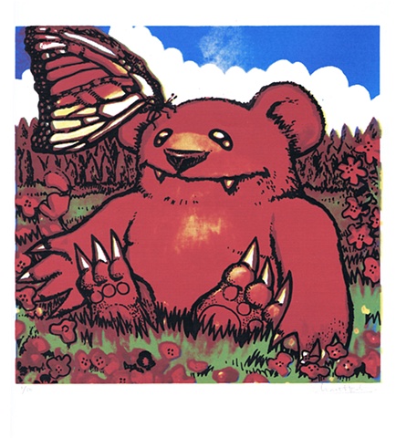 Red Bear & Butterfly
