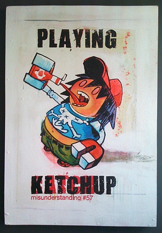 ketchup drinking diet playing catchup