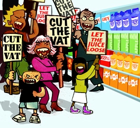 Grocer Magazine Illustration