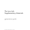 The Lens Lab: Supplementary Materials