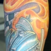 kick ass engine tattoo by paul nolin