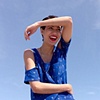 Ikat Cut Out Sleeve Top