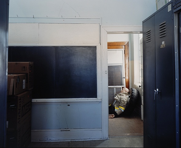 "Rescue Randy", Woodbury County Public Safety Center, Formerly Climbing Hill School, Closed 1992, Climbing Hill, Iowa  2003