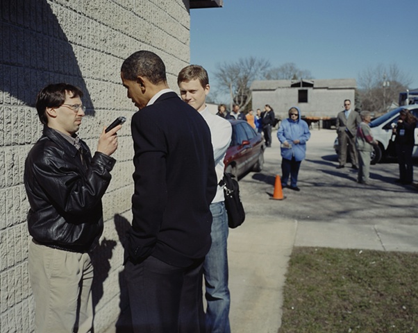 Barack Obama Impromptu Interview, VFW Post 5240, Dakota City, Iowa. April 15. 2007