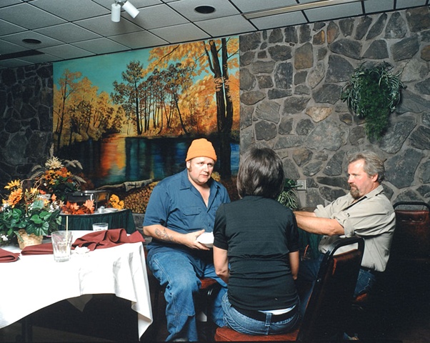 Langer, Joni & Paul, Eveleth Clown Band Fall Meeting, Rustic Rock Supper Club, Eveleth, Minnesota 2009