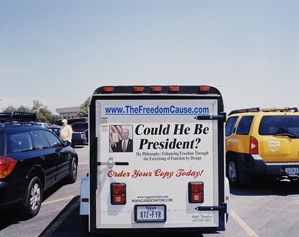Randy Blankenship�s Trailer, Republican Straw Poll, Ames, Iowa. 
                       August,11, 2007
