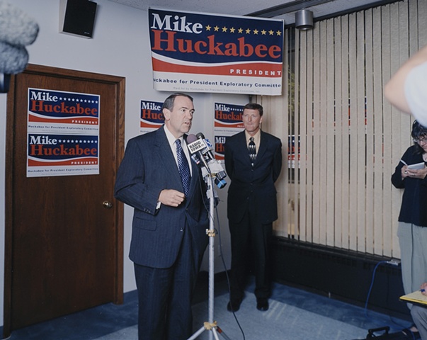 Mike Huckabee and Bob Vander Plaats, Grand Opening Huckabee for President Iowa Headquarters, Des Moines, Iowa. June 13, 2007