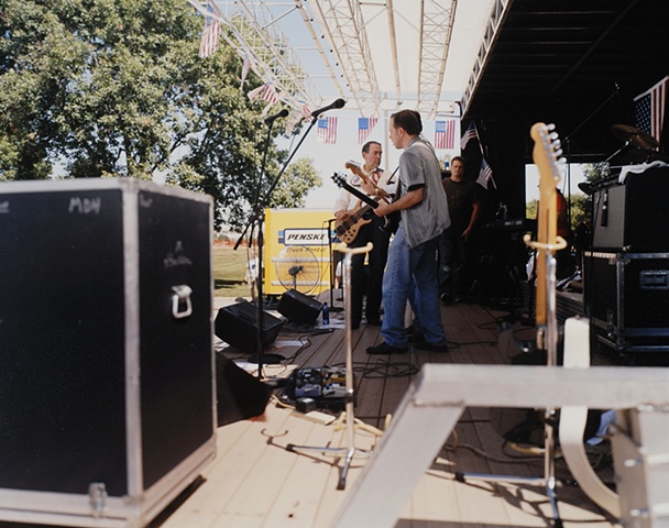 Mike Huckabee and His Band, Republican Straw Poll, Ames, Iowa.  August 11, 2007. 