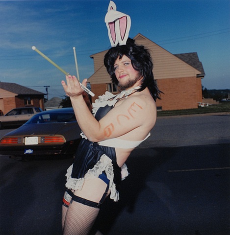 Tucky Before the Gilbert July 3rd Parade, Gilbert, Minnesota 1986