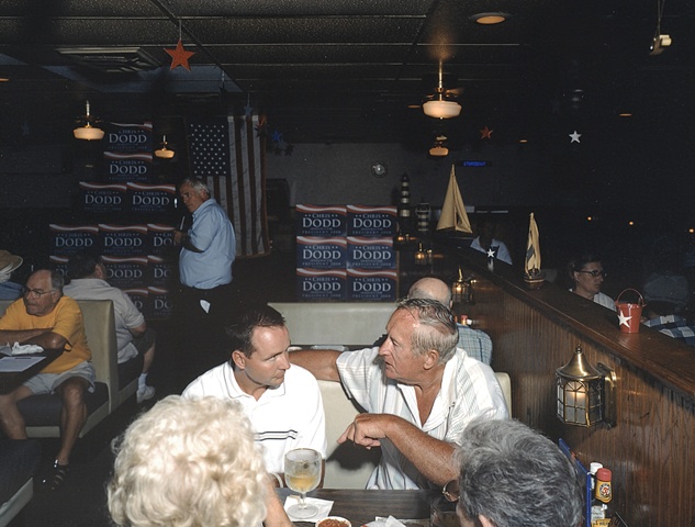 "Chris Dodd Community Table", Steamboat Gardens, Waterloo, Iowa, July 5, 2007.