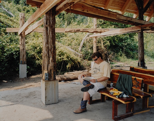Jeff, New York Says Thank You Foundation whose members are NYC firefighters who survived the attack on 9/11. They helped rebuild the North Chapel at the Little Sioux Scout Ranch. The chapel was destroyed on June 11, 2008 by a tornado that killed 4 scouts.