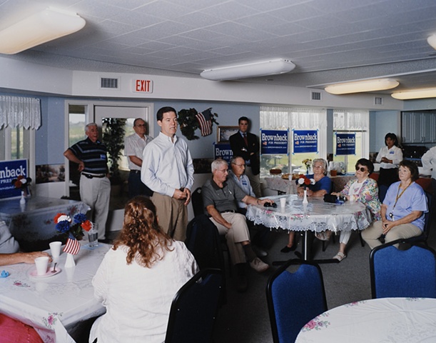 Senator Brownback at Moundview Manor, Marion, Iowa.  June 11, 2007.