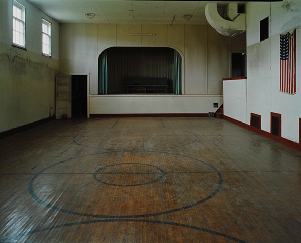 Gym, Alamo School, Closed 1990, Alamo, North Dakota  2004