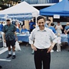 Congressman Dennis Kucinich at the Cedar Rapids Farmers Market.  October 6, 2007.  Withdrew January 25, 2008