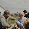 Former Iowa Governor Tom Vilsack first announced Democratic candidate for the nomination and first to withdraw at Senator Tom Harkins Annual Steak Fry, Indianola, Iowa. September 16, 2007