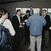 John McCain with the media, Breakfast and Town Hall Meeting, Le Mars Municipal Golf Course, Le Mars, Iowa. June 2, 2007