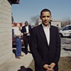 Barack Obama at VFW Post 5240, Dakota City, Iowa.  April 15, 2007