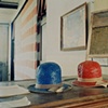 Duplex Process Waterproof Hats, Pioneer Trails Museum, Hanks, North Dakota 2009