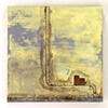"Geo Logic," Ponca City, Ok., 2005. Steel map painting of largest Ks. plots of land for sale.