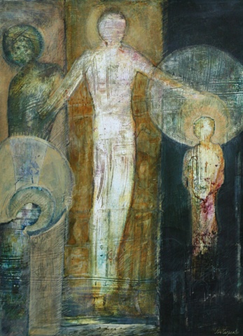 Anima is an original Acrylic Painting on paper with spiritual meaning by Florida Artist Jim Carpenter of Gainesville 