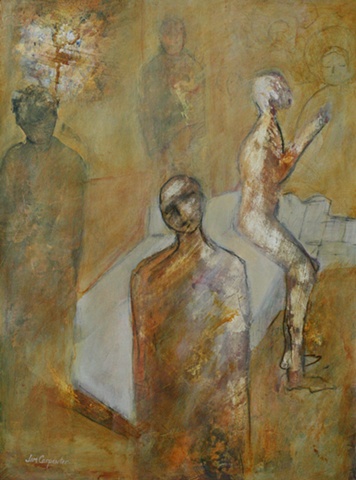 Dreams of My Father by Jim Carpenter artist from Gainesville FL is an Acrylic Painting on paper by Gainesville FL Artist Jim Carpenter, Spiritual, Father, Spirit, Impressionist art, Angels