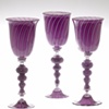 Violet Blue Goblet Set