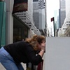 Susan Kennedy: Pieces, installation at MOMA, New York, NY, sidewalk