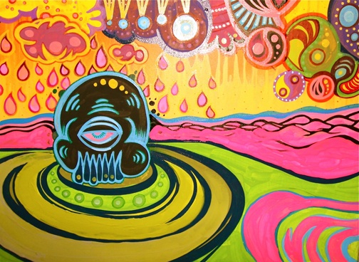 "Skull 'N Mushroom Land" by Andrew Jacob
