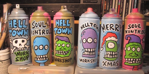 Painted Cans by Joey Mars