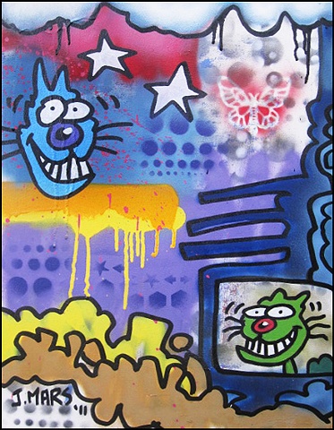 "Floater" by Joey Mars
18''x24'' on canvas