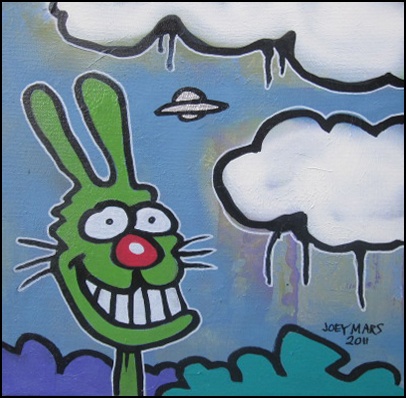 "Encounter on a Cloudy Day" by Joey Mars
12''x12'' on canvas
