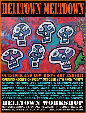 poster for the "Helltown Meltdown" exhibit 2011