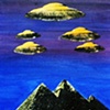 "Ufo Connection" by Dave Tree
painted screen print