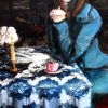 Woman in Blue